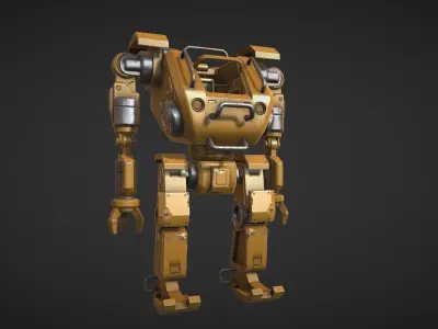 Mech power loader Low-poly 3D model