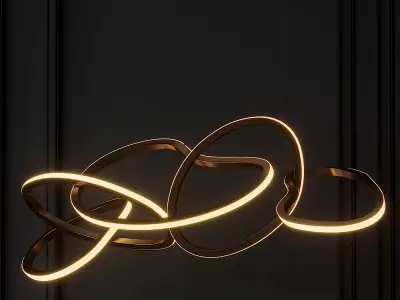 Unity Linear Pendant by Et2 3D model