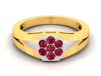 Diamond Ring For Women 3d Print Model 3D print model 48