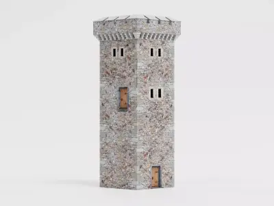 -Medieval Tower V1- 3D model