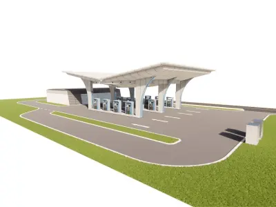 Gas Station3 3D model