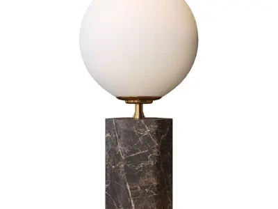 CHARADE MARBLE GLOBE TABLE LAMP 3D model