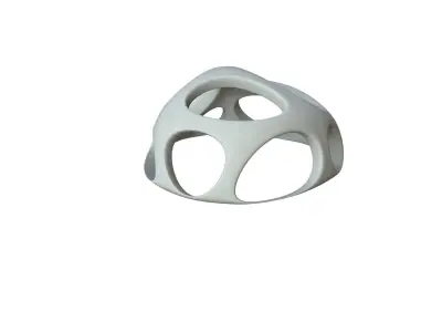 SciFi Cube Object No 46545 Low Poly Shape Low-poly 3D model