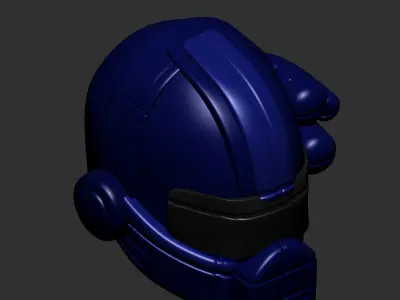 helmet high poly sculpt 3d printable ver 3D model