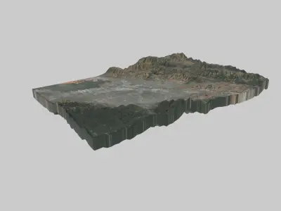 San Jose City Low-poly 3D model