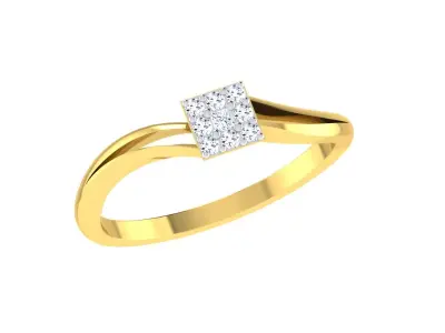 Women Ring Render 3dm STL OBJ FBX Details 3D print model shop