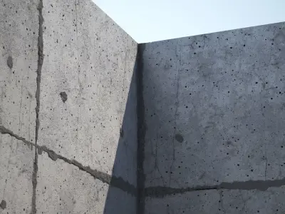 Concrete slabs wall with large lot Texture