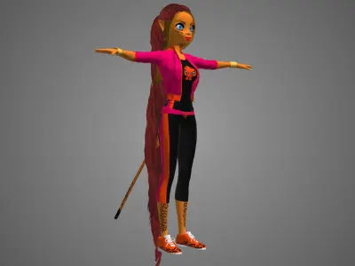 Cheetah DC Superhero Girls 3D model