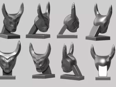 Conceptual Bull Sculpture 3D print model