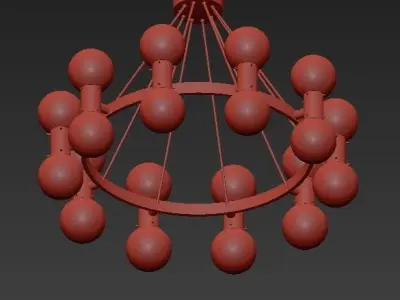 Murano Glass Chandelier 3D model