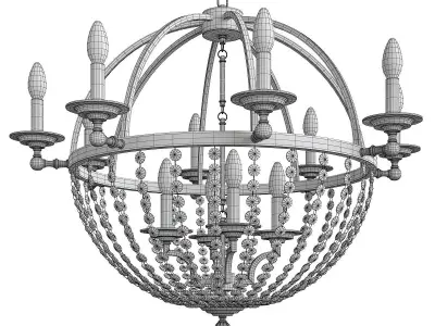 PENDOLO CHANDELIER Low-poly 3D model