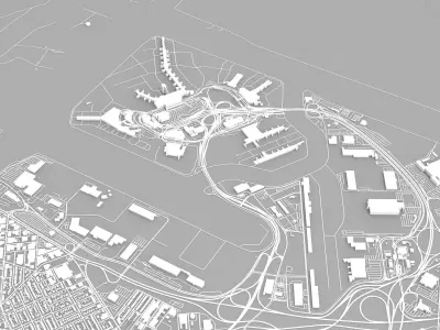 John F Kennedy International Airport 3D model