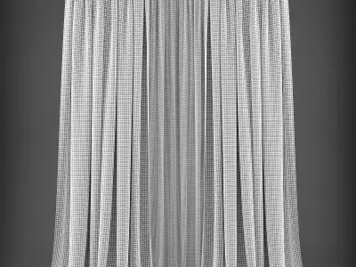 Curtain Low-poly 3D model 141