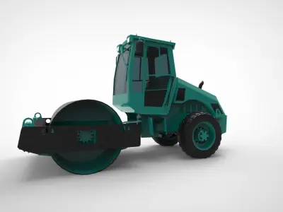 asphalt roller  3D model