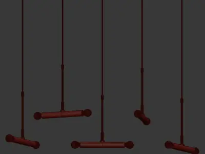 Pendant Lamp Dining Cluster Cinque 3D model