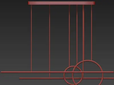 Chute Calypso Linear Suspension 02 3D model