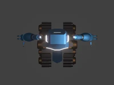 Blue Robot 3D model