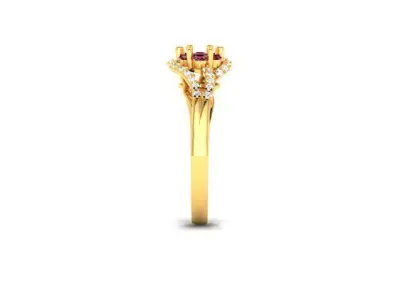 Women Ring  Render 3dm STL OBJ FBX Details 3D print model 213