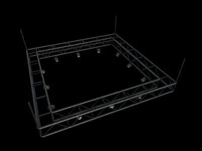 Boxing Ring Pack Low-poly 3D model