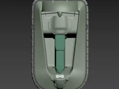 Compact Personal Hovercraft 3D Model 3D model