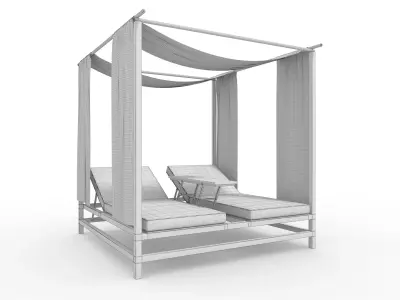 Poolside Cabana 14 3D model