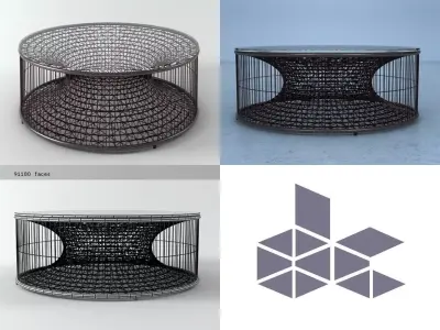 Amaya Coffee Table 3D model