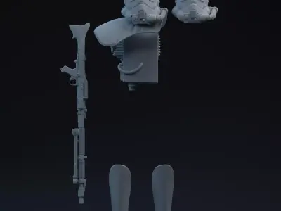 Magma Trooper One-Twelfth Scale Printable Files 3D print model