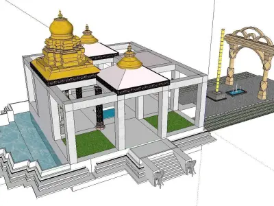 Architecture-Religion-God-Culture-Temple-0272 temple 3D model