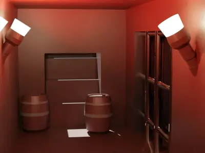 low poly pirate ship Free low-poly 3D model