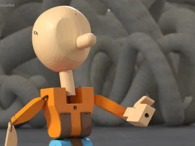  Wooden Toys Rigged Collection for Maya 