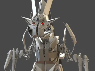 Robotrex metal robot 3D model