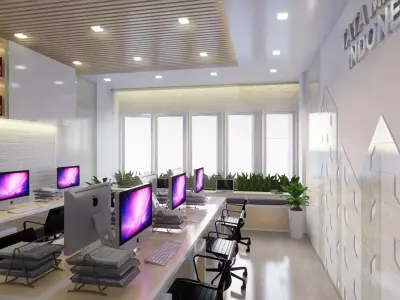 Homy Interior Office 3D model