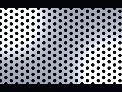 Perforated panel with 27 percent opening 25O98 3D model