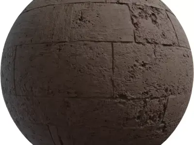 Weathered Travertine Slab PBR Texture  Texture