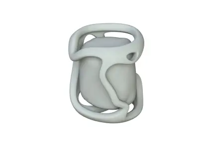 SciFi Shape Object Low Poly 89 Low-poly 3D model