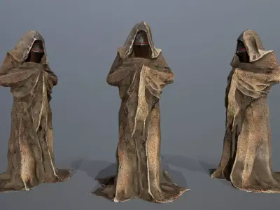 old statue  Low-poly 3D model buy