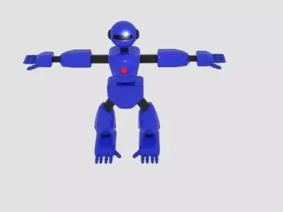 Robot Character Cartoon Bot 3D model
