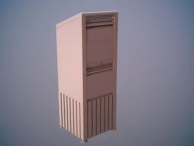 Canadian mailbox Low-poly 3D model