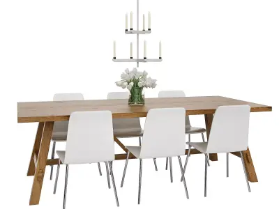 Dining Furnitures Set 49 3D model