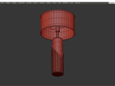 Castro Streamline Table Lamp With Shade Low-poly 3D model