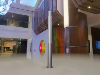 Low-Poly Basic Light Column 23 - Street Light Set-9 Low-poly 3D model