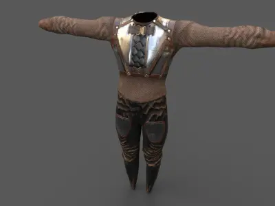  Steampunk  skin 13 Low-poly 3D model