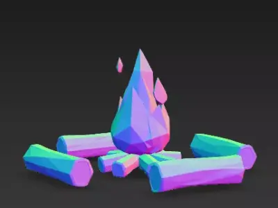 Low Poly Forest Village Pack 03 Stylized Game Ready 3D Models Low-poly 3D model