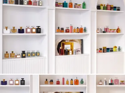 PERFUME COLLECTION SHELVES A 3D model