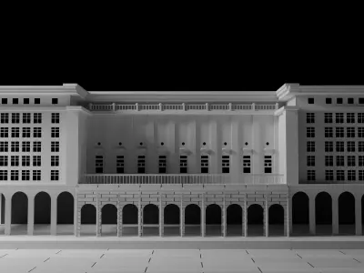 Money Heist Bank Model  Low-poly 3D model