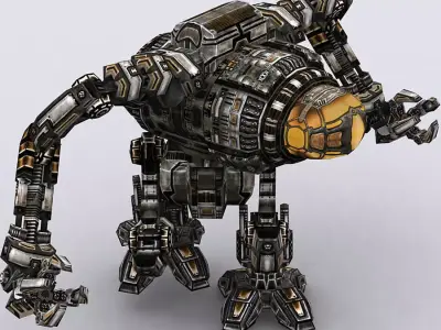 3DRT - Mech engineer - 01 Low-poly 3D model