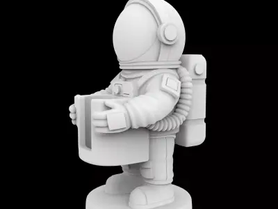 Tabasco Holder Astronaut Theme 3D Print Model 3D print model