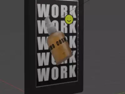 Marketing BillBoard Low-poly 3D model Low-poly 3D model