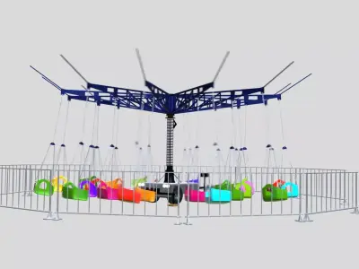 Amusement ride - Swinger 3D model