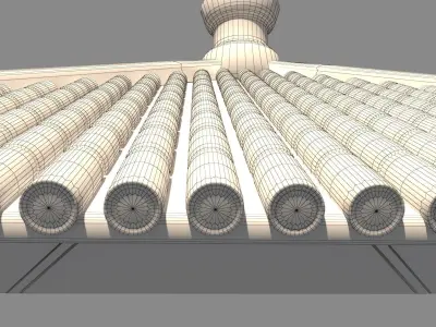 Japan Chinese roof 3D model